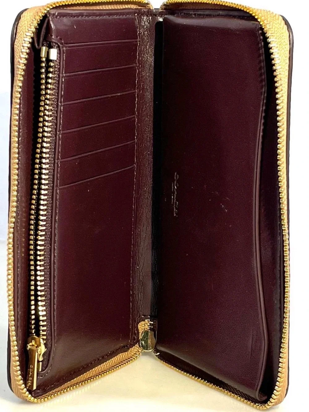 Coach Gold Glitter Star Wristlet Pouch